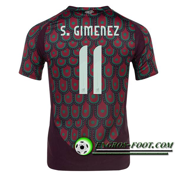 Maillot Equipe Foot Mexique (S.GIMENEZ #11) 2024/2025 Domicile