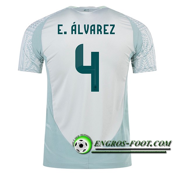 Maillot Equipe Foot Mexique (E.ALVAREZ #4) 2024/2025 Exterieur