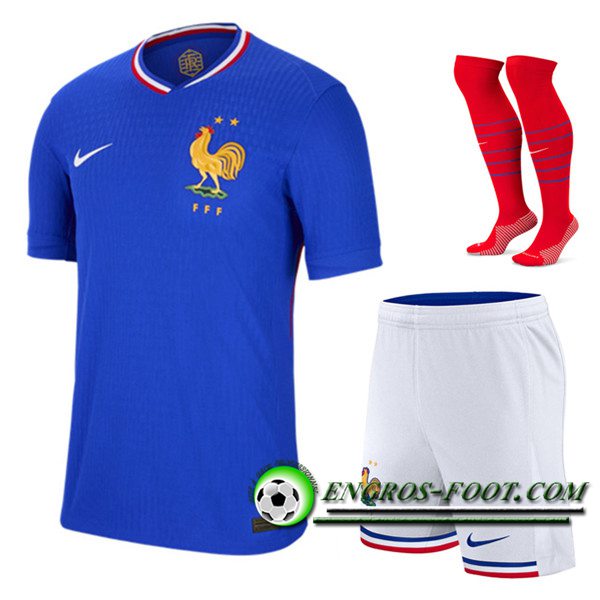 Ensemble Maillot France Domicile (Short + Chaussettes) UEFA Euro 2024