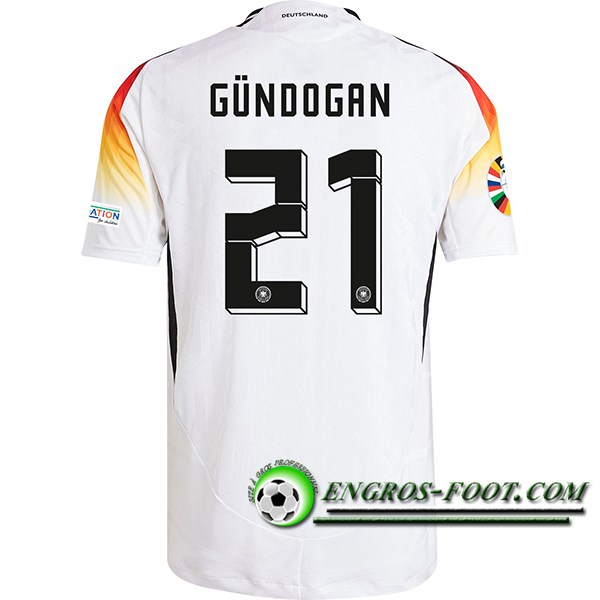 Maillot de Foot Allemagne (GUNDOGAN #21) UEFA Euro 2024 Domicile