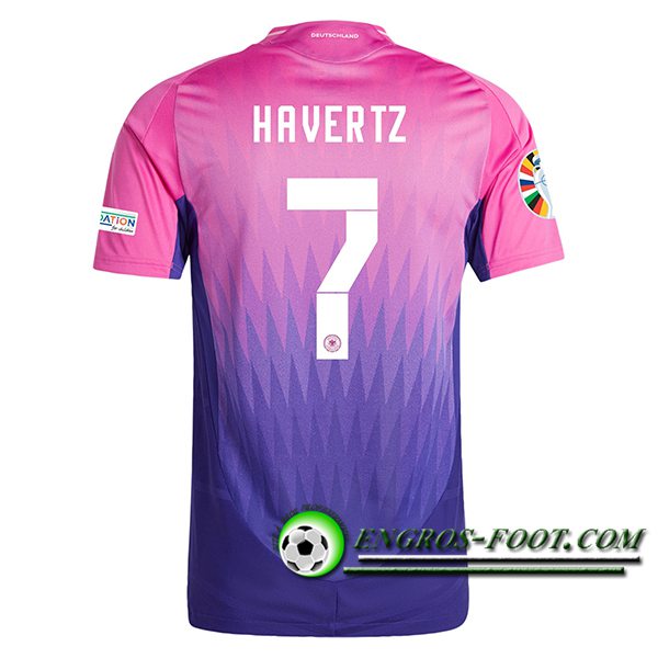 Maillot de Foot Allemagne (HAVERTZ #7) UEFA Euro 2024 Exterieur