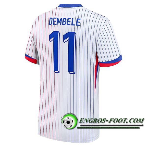 Maillot de Foot France (DEMBELE #11) UEFA Euro 2024 Exterieur