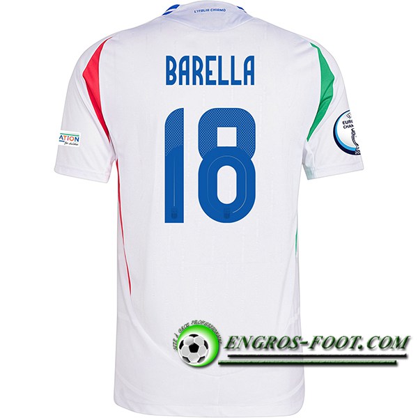 Maillot de Foot Italie (BARELLA #18) UEFA Euro 2024 Exterieur