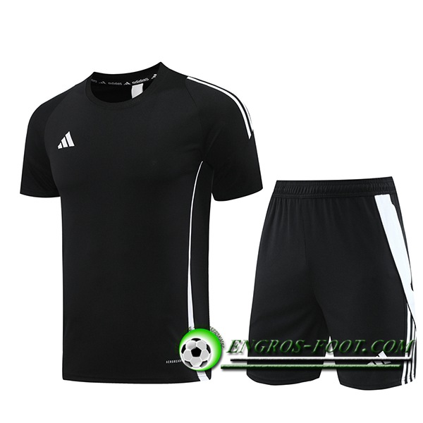 Ensemble Training T-Shirts + Shorts Adidas Noir 2024/2025