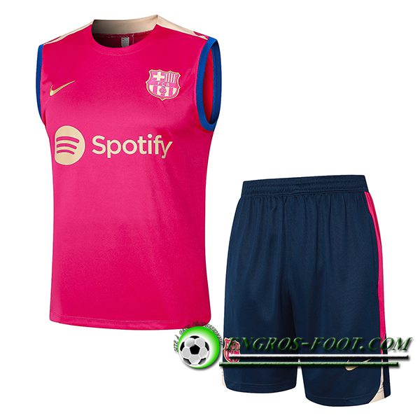 Ensemble Training Debardeur + Shorts FC Barcelone Rouge 2024/2025