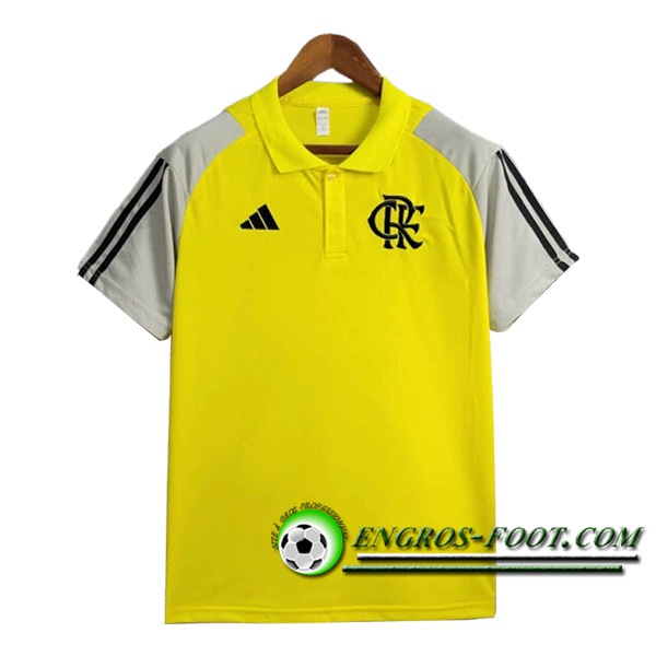 Polo Foot Flamengo Jaune/Gris 2024/2025