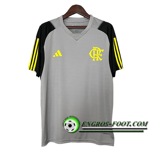 Training T-Shirts Flamengo Gris/Noir/Jaune 2024/2025