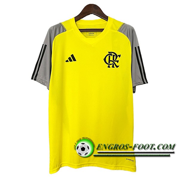 Training T-Shirts Flamengo Jaune/Gris/Noir 2024/2025