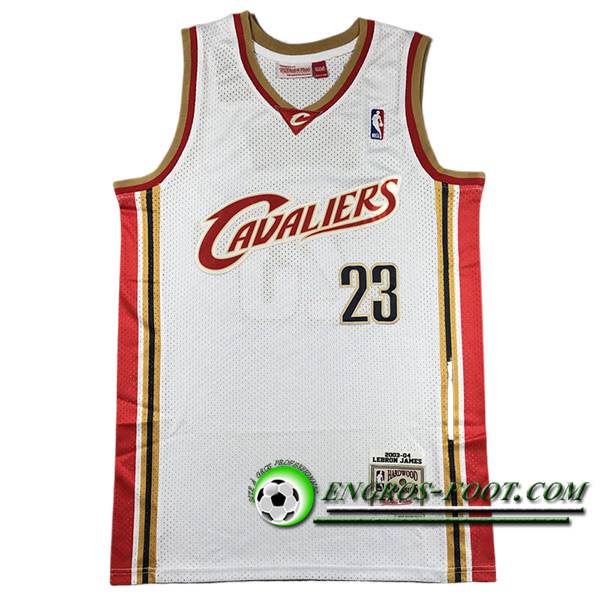 Maillot Cleveland Cavaliers (JAMES #23) 2024/25 Blanc/Rouge