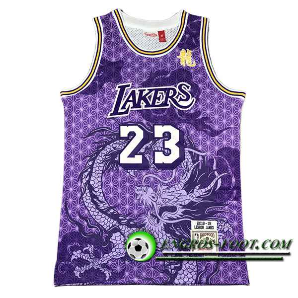 Maillot Los Angeles Lakers (JAMES #23) 2024/25 Pourpre -02