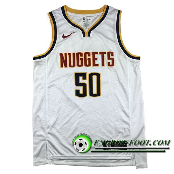 Maillot Denver Nuggets (GORDON #50) 2024/25 Blanc/Noir/Jaune