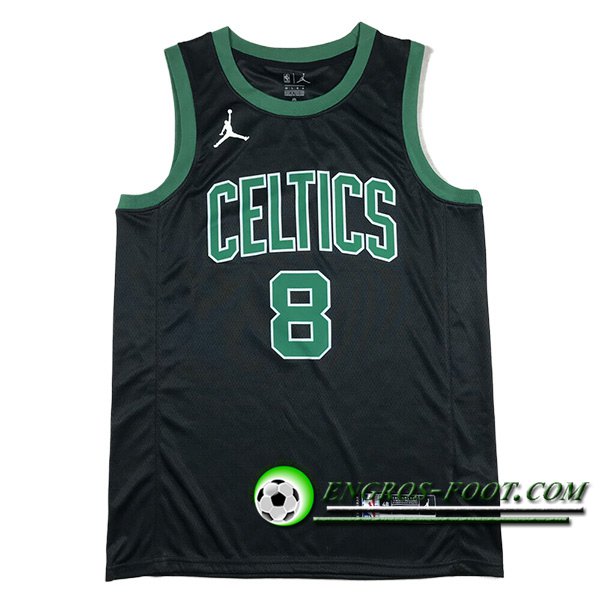Maillot Boston Celtics (PORZINGIS #8) 2024/25 Noir/Vert
