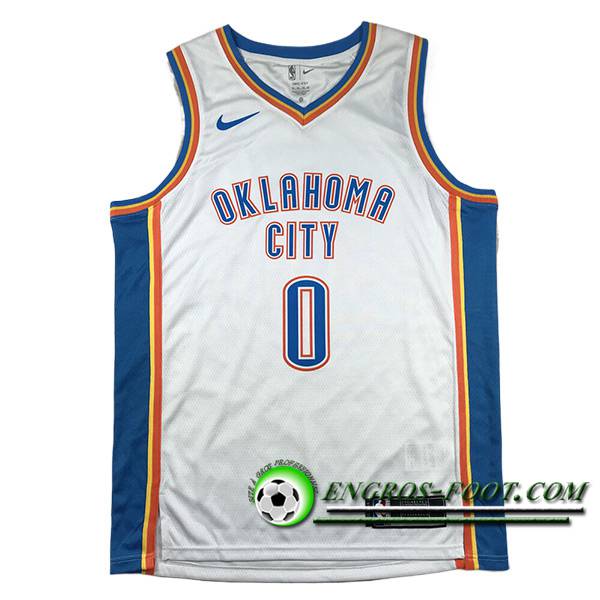 Maillot Oklahoma City Thunder (WESTBROOK #0) 2024/25 Blanc/Bleu