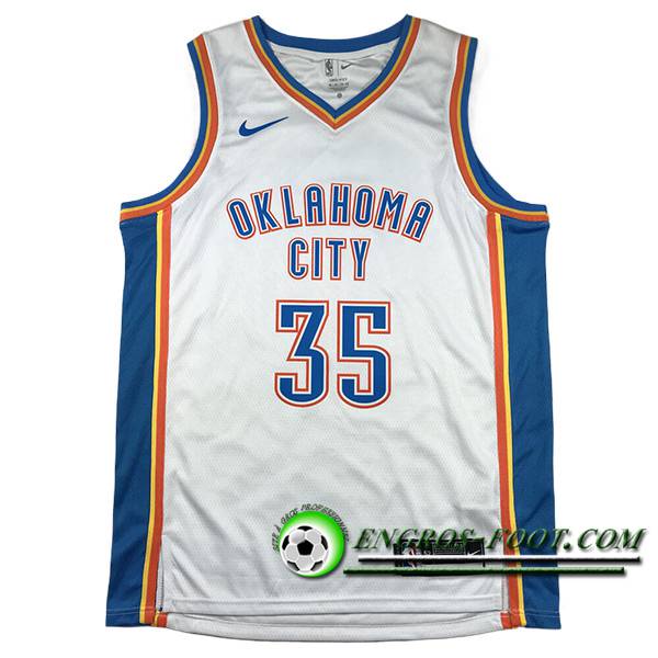 Maillot Oklahoma City Thunder (DURANT #35) 2024/25 Blanc/Bleu