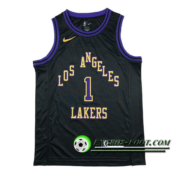 Maillot Los Angeles Lakers (RUSSELL #1) 2024/25 Noir/Pourpre/Jaune