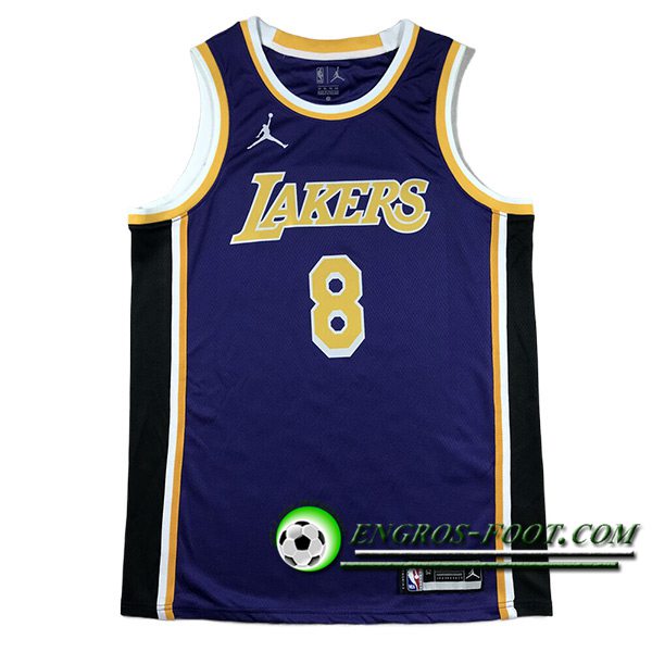 Maillot Los Angeles Lakers (BRYANT #8) 2024/25 Pourpre/Noir/Jaune