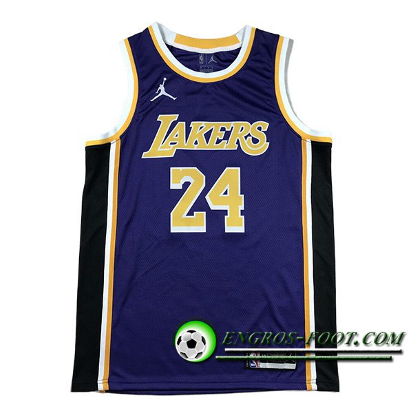 Maillot Los Angeles Lakers (BRYANT #24) 2024/25 Pourpre/Noir/Jaune