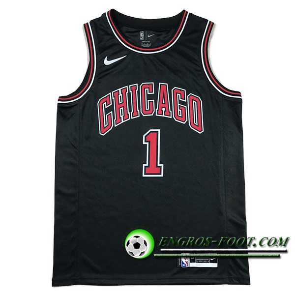 Maillot Chicago Bulls (ROSE #1) 2024/25 Noir/Rouge -02