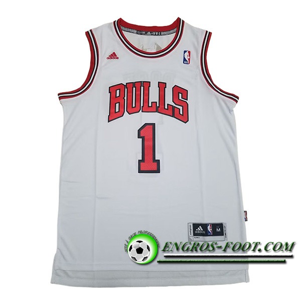 Maillot Chicago Bulls (ROSE #1) 2024/25 Blanc/Rouge