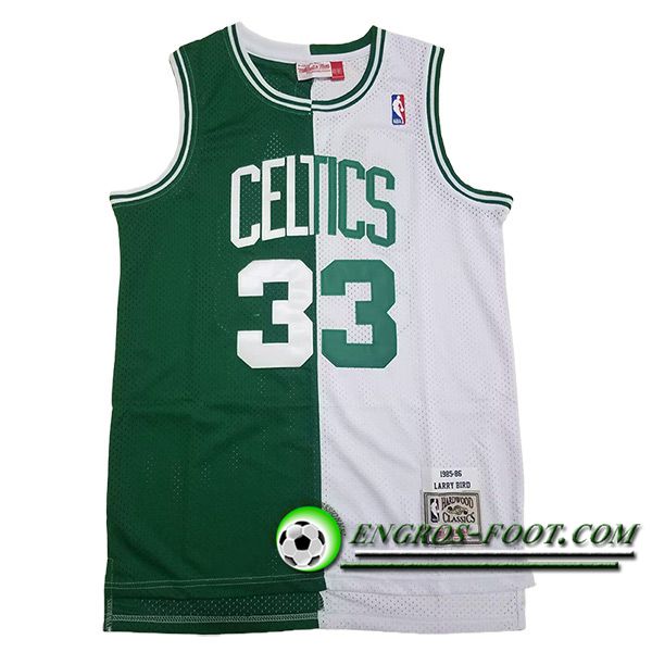 Maillot Boston Celtics (BIRD #33) 2024/25 Blanc/Vert