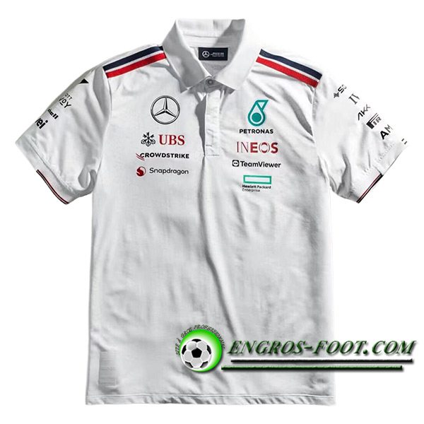 Polo F1 Mercedes Benz Team Blanc 2024