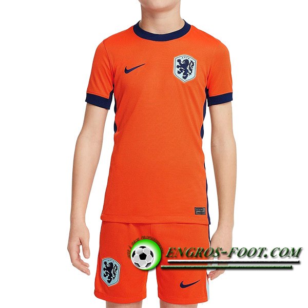 Maillot de Foot Pays-Bas Enfant Domicile UEFA Euro 2024