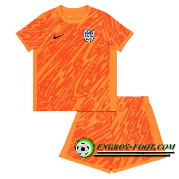 Maillot de Foot Angleterre Enfant Gardien de But UEFA Euro 2024