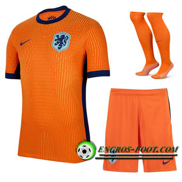 Ensemble Maillot Pays-Bas Domicile (Short + Chaussettes) UEFA Euro 2024