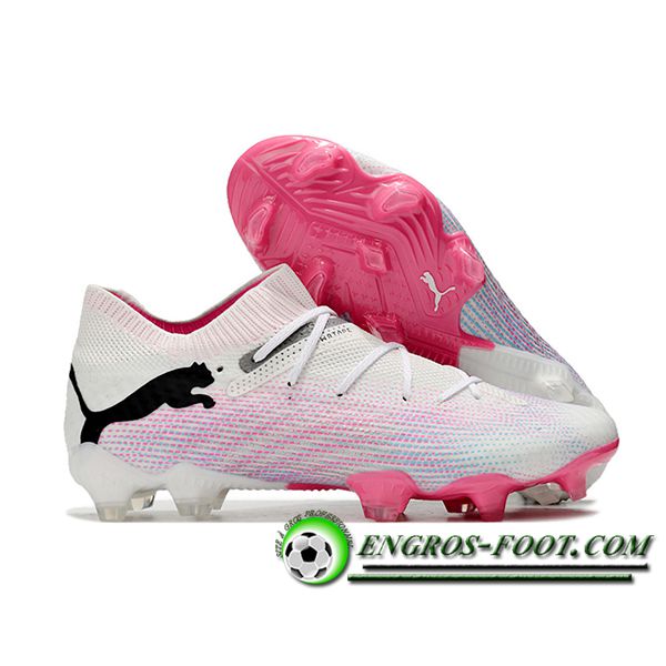 PUMA Chaussures de Foot Puma FUTURE 7 ULTIMATE FG/AG Blanc/Noir/Rose