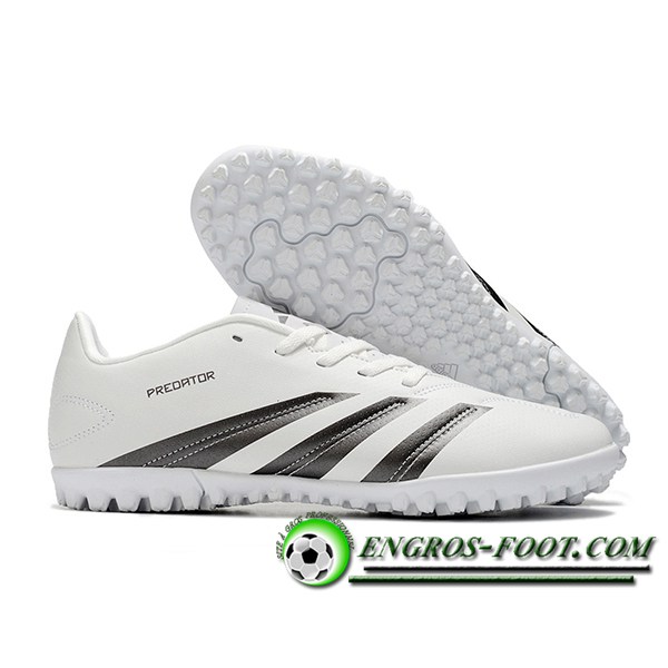 Adidas Chaussures de Foot Predator Club TF Blanc/Noir