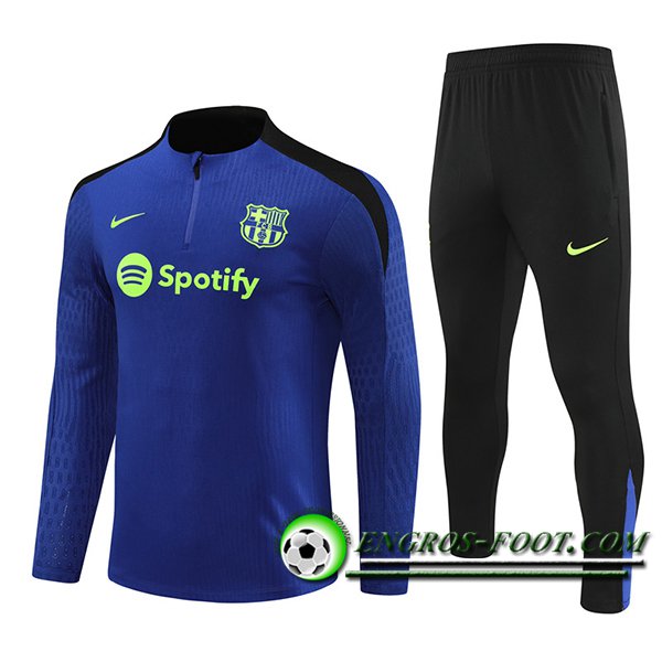 Ensemble Survetement de Foot FC Barcelone Bleu/Noir 2024/2025