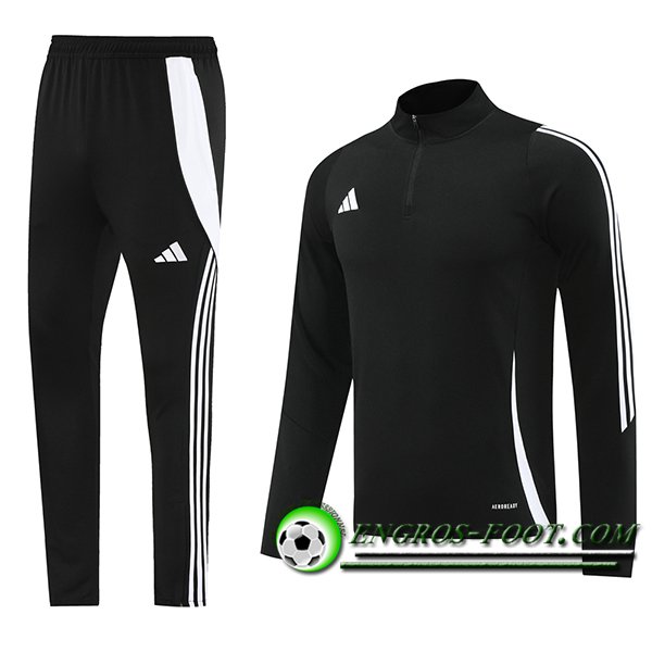 Ensemble Survetement de Foot Adidas Noir/Blanc 2024/2025