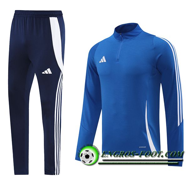 Ensemble Survetement de Foot Adidas Bleu/Blanc 2024/2025