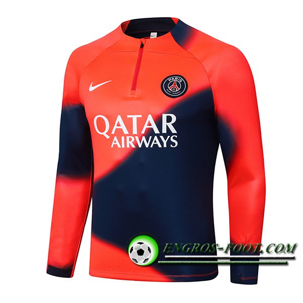 Sweatshirt Training PSG Orange/Bleu 2024/2025