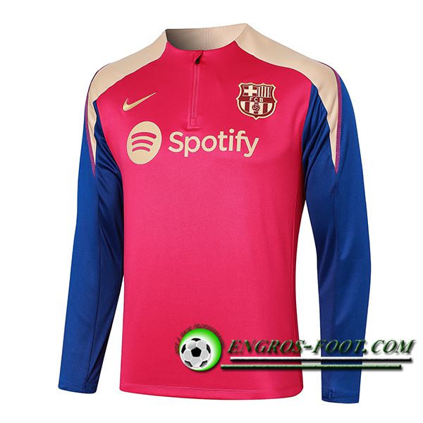 Sweatshirt Training FC Barcelone Rouge/Bleu/Jaune 2024/2025 -02