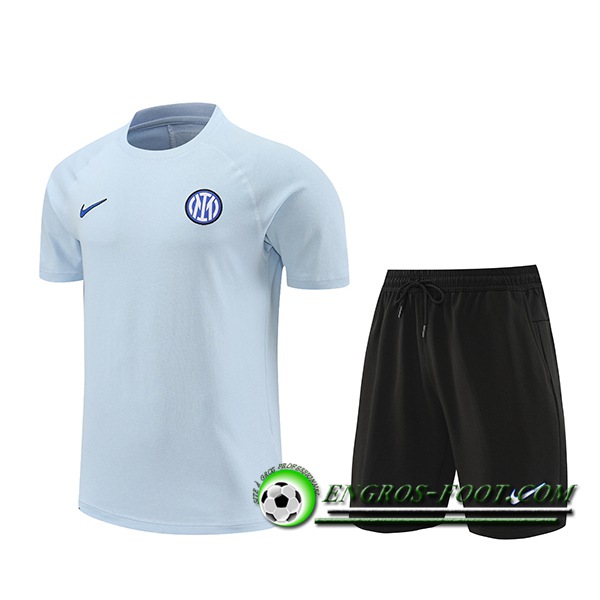 Ensemble Training T-Shirts + Shorts Inter Milan Bleu 2024/2025