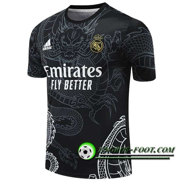 Training T-Shirts Real Madrid Noir/Gris/Blanc 2024/2025