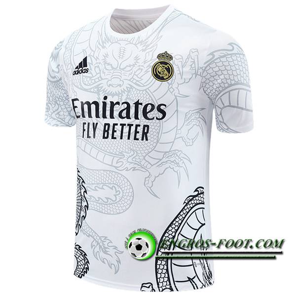 Training T-Shirts Real Madrid Blanc/Noir 2024/2025