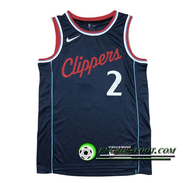 Maillot Los Angeles Clippers (LEONARD #2) 2024/25 Bleu Foncé