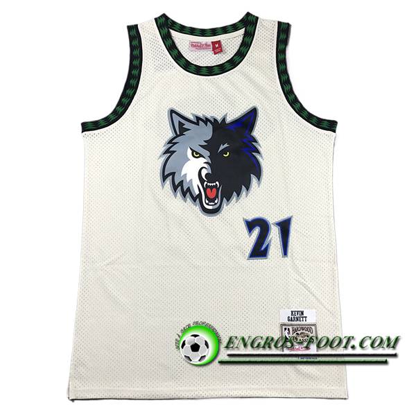 Maillot Minnesota Timberwolves (GARNETT #21) 2024/25 Blanc