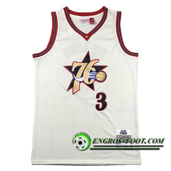 Maillot Philadelphia 76ers (IVERSON #3) 2024/25 Blanc