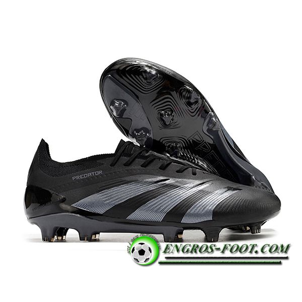 Adidas Chaussures de Foot Predator Elite FG Noir/Gris -02