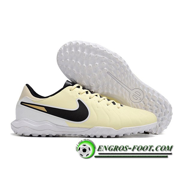 Nike Chaussures de Foot Tiempo Legend X Academy TF Jaune/Noir