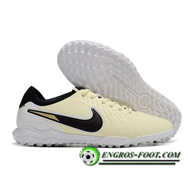 Nike Chaussures de Foot Tiempo Legend X PRO TF Jaune/Noir -02