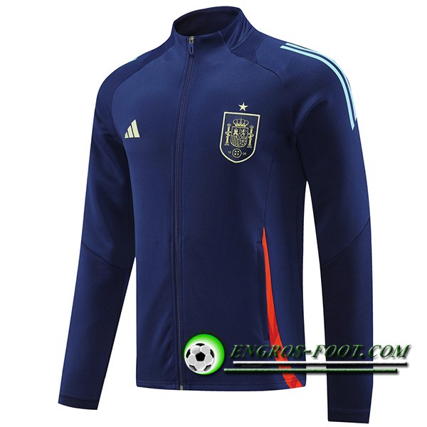 Veste Foot Espagne Bleu Foncé 2024/2025