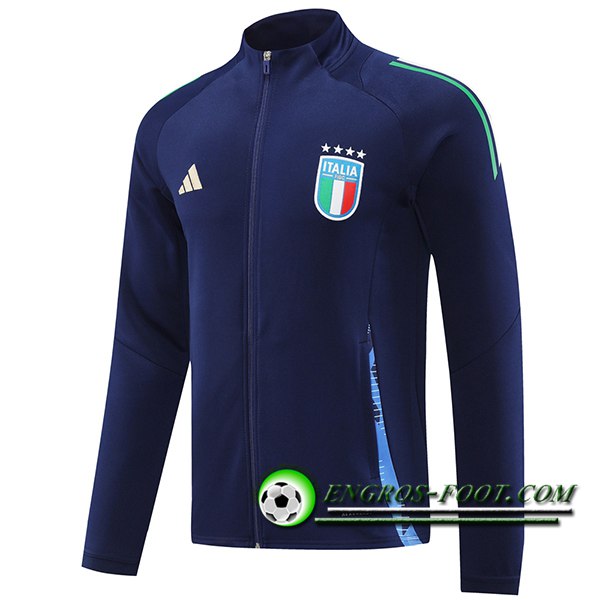 Veste Foot Italie Bleu Foncé 2024/2025