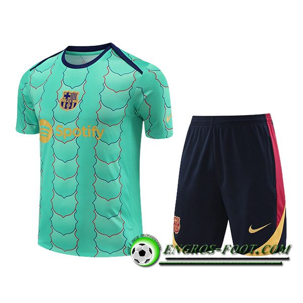 Ensemble Training T-Shirts FC Barcelone Vert 2024/2025