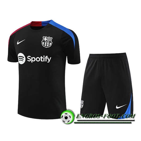 Ensemble Training T-Shirts FC Barcelone Noir/Bleu/Rouge 2024/2025