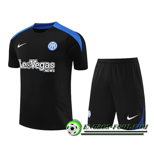 Ensemble Training T-Shirts Inter Milan Noir/Bleu 2024/2025