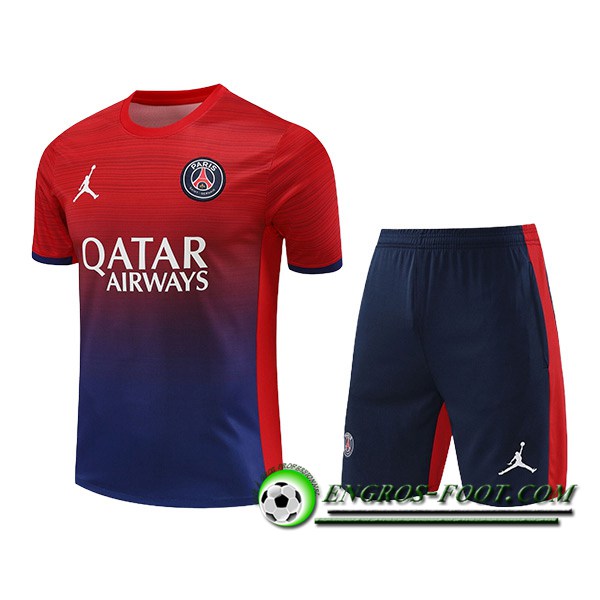 Ensemble Training T-Shirts PSG Rouge/Bleu 2024/2025